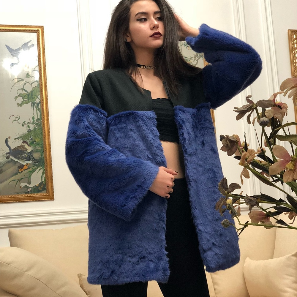 Boujee faux fur coat